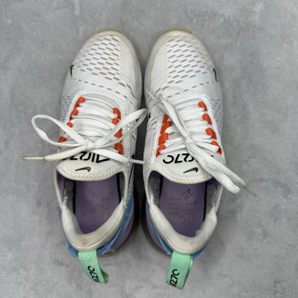 Nike Air Max 270 Nike 101 Women's 5.5 White Purple Blue Orange DX2351-100